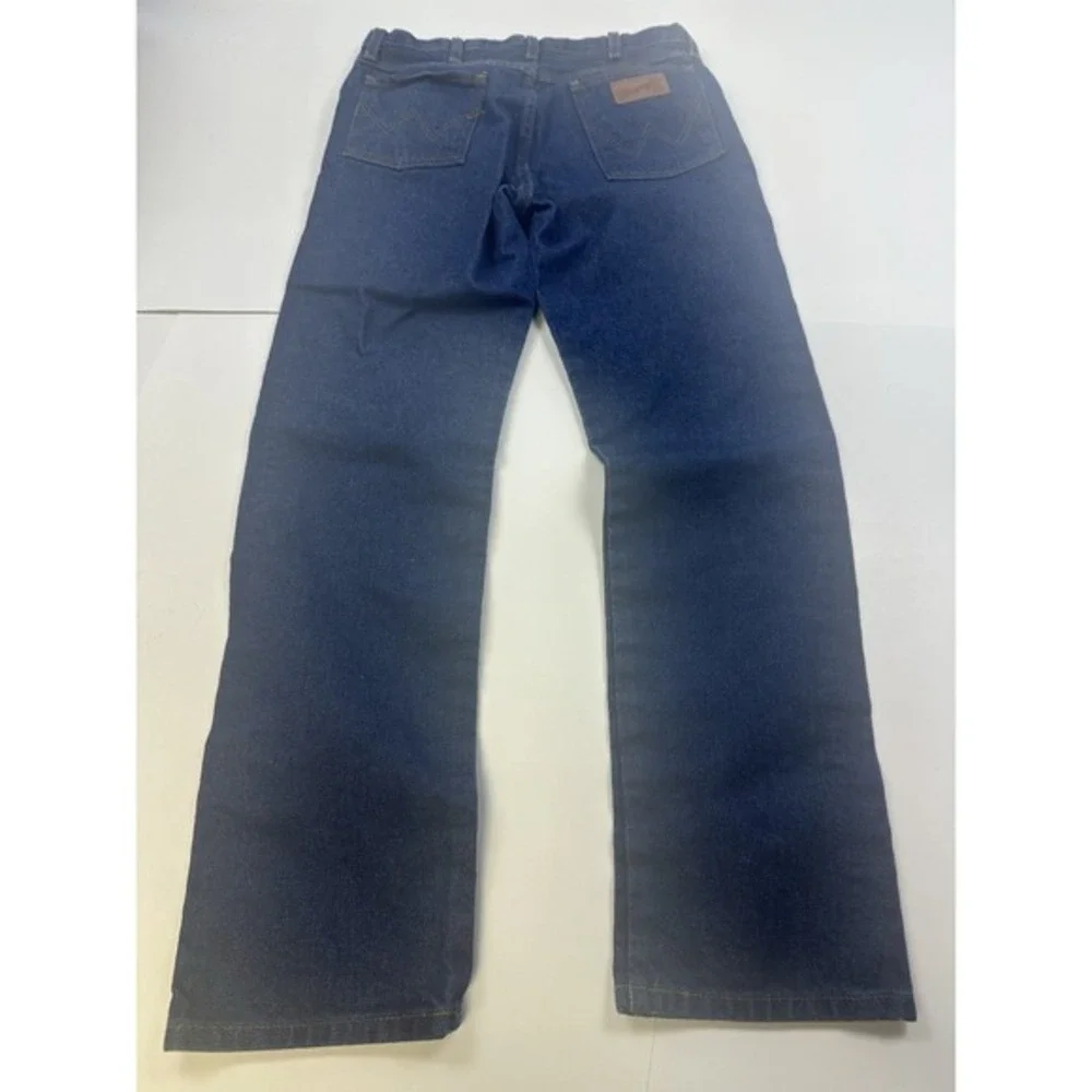 Wrangler Fire-Resistant Blue Denim Original Fit Pants Jeans FR13MWZ Mens 31x32‎